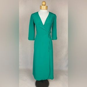 Topshop Gorgeous Emerald Green Wrap Dress